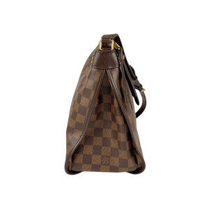 Louis Vuitton Leather Brown Duomo Shoulder Bag Canvas Damier Ebene